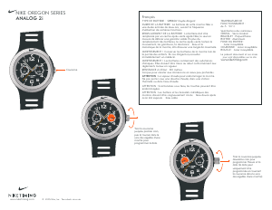 Mode d’emploi Nike WA0050 Oregon Montre