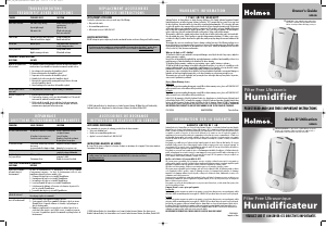 Mode d’emploi Holmes HM495 Humidificateur