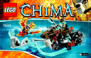 Brugsanvisning Lego set 70220 Chima Strainors sabelmotorcykel