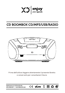 Manuale XD XDUSB913PGRY Stereo set