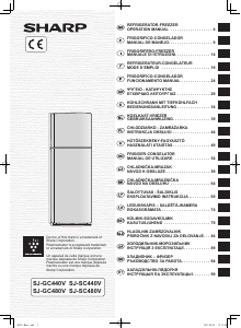 Manuál Sharp SJ-GC480V Lednice s mrazákem