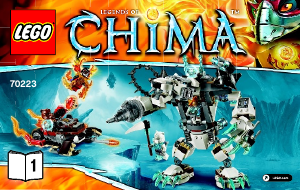 Handleiding Lego set 70223 Chima cebite's drilklauw