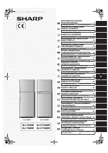 Rokasgrāmata Sharp SJ-CT440R Ledusskapis ar saldētavu