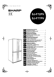 Посібник Sharp SJ-F77PV Холодильник із морозильною камерою
