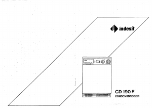 Handleiding Indesit CD 190 E Wasdroger
