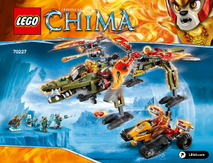 Mode d’emploi Lego set 70227 Chima Le sauvetage du roi Crominus