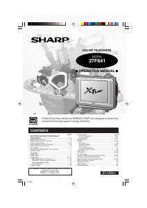 Manual Sharp 27F641 Television