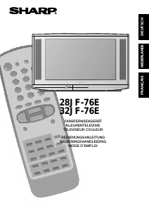 Handleiding Sharp 32JF-76E Televisie