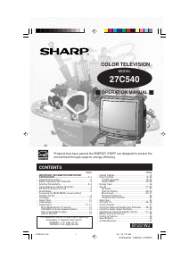 Handleiding Sharp 27C540 Televisie