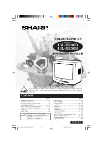 Handleiding Sharp 13L-M100B Televisie