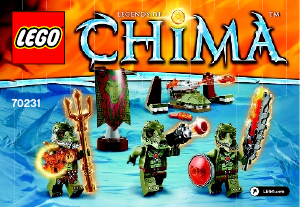 Manual Lego set 70231 Chima Crocodile tribe pack
