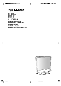 Handleiding Sharp LL-T15G4 LCD monitor