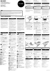 Handleiding Sharp EL-2192R Rekenmachine met telrol