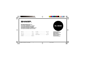 Bedienungsanleitung Sharp EL-1611E Druckende rechner