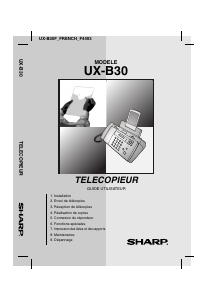 Mode d’emploi Sharp UX-B30 Télécopieur