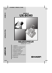 Mode d’emploi Sharp UX-BD80 Télécopieur