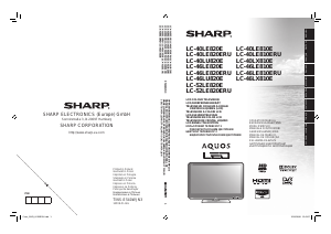 Mode d’emploi Sharp AQUOS LC-40LE810E Téléviseur LCD