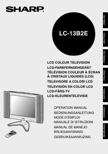 Bedienungsanleitung Sharp LC-13B2E LCD fernseher