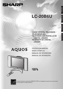 Mode d’emploi Sharp AQUOS LC-20B6U Téléviseur LCD