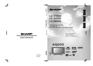 Bruksanvisning Sharp AQUOS LC-26D4U LCD TV