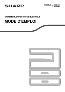 Mode d’emploi Sharp AR-5516N Imprimante multifonction