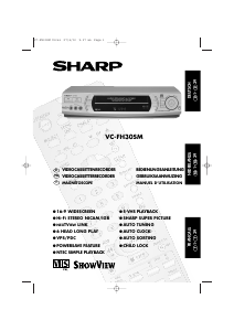 Mode d’emploi Sharp VC-FH30SM Magnétoscope