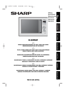 Manual de uso Sharp R-82FBST Microondas