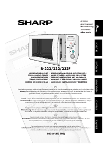 Bedienungsanleitung Sharp R-232 Mikrowelle