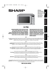 Manual de uso Sharp R-798 Microondas