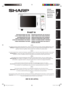 Manual de uso Sharp R-667-A Microondas
