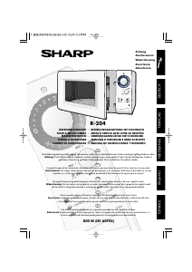 Manual de uso Sharp R-204 Microondas