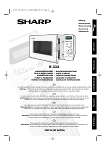 Manual de uso Sharp R-333 Microondas