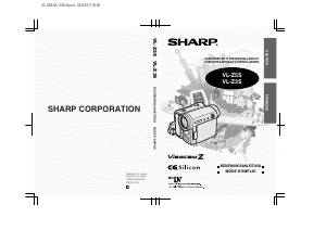 Mode d’emploi Sharp VL-Z3S Caméscope