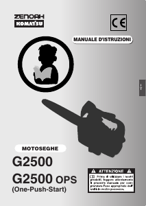 Manuale Zenoah G2500 Motosega