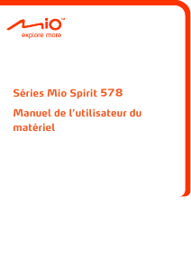 Mode d’emploi Mio Spirit 578 Système de navigation