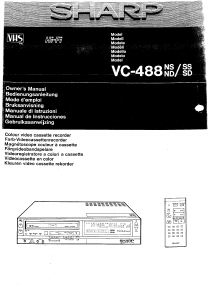 Mode d’emploi Sharp VC-488NS Magnétoscope