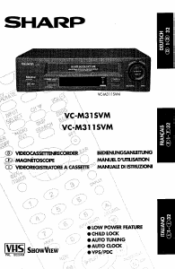 Bedienungsanleitung Sharp VC-M311SVM Videorecorder