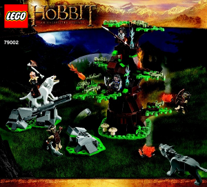Manual Lego set 79002 The Hobbit Attack of the wargs