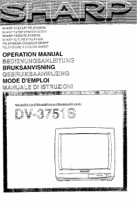 Mode d’emploi Sharp DV-3751S Téléviseur
