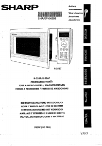 Manual de uso Sharp R-2S57 Microondas