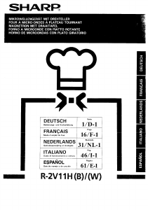 Mode d’emploi Sharp R-2V11HB Micro-onde