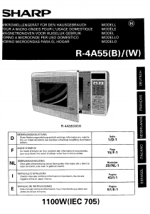 Mode d’emploi Sharp R-4A55B Micro-onde