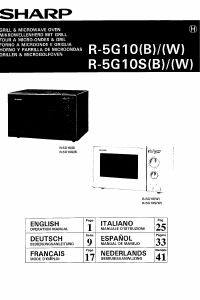 Bedienungsanleitung Sharp R-5G10SW Mikrowelle