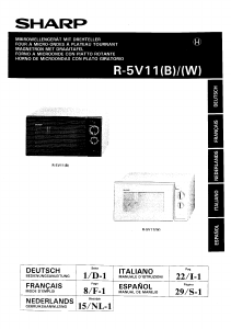 Mode d’emploi Sharp R-5V11B Micro-onde