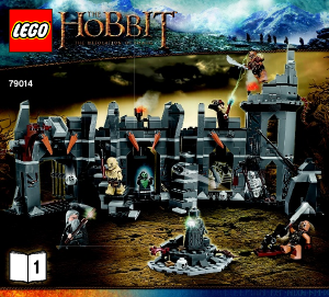 Manuale Lego set 79014 The Hobbit Battaglia a Dol Guldur