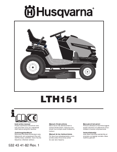Manual de uso Husqvarna LTH151 Cortacésped
