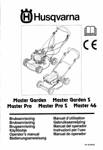 Manual de uso Husqvarna Master Garden Cortacésped