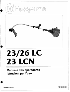 Manual Husqvarna 23LC Aparador de relva