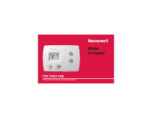 Mode d’emploi Honeywell TH3110B Thermostat