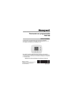 Mode d’emploi Honeywell TH5110D Thermostat